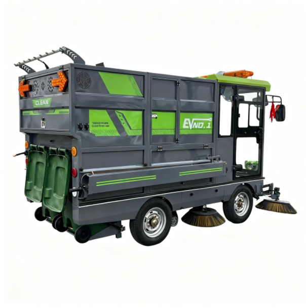 Uzen-YG480 Electric Vacuum Sweeper | 480L Dual-Bin System | 30km/h High Speed & 600L Water Tank | 2450mm Wide Path