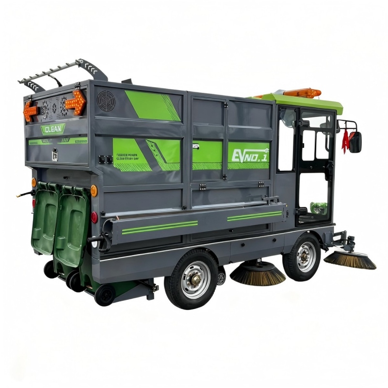 Uzen-YG480 Heavy-Duty Dual-Bucket Pure Suction Sweeper 