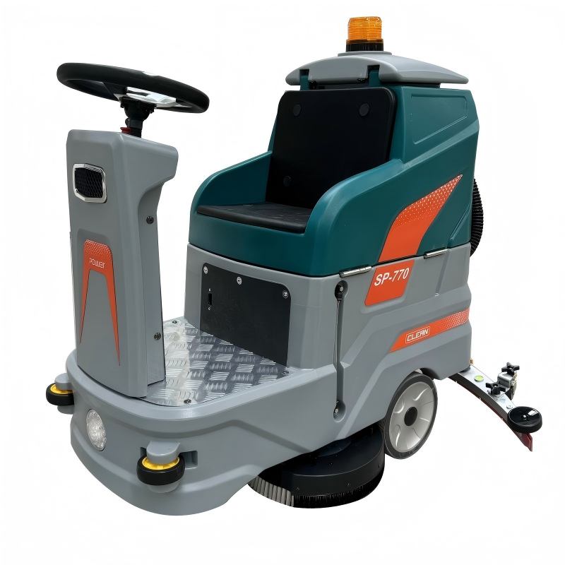 Dual-Brush Ride-on Floor Scrubber-Uzen-SP770