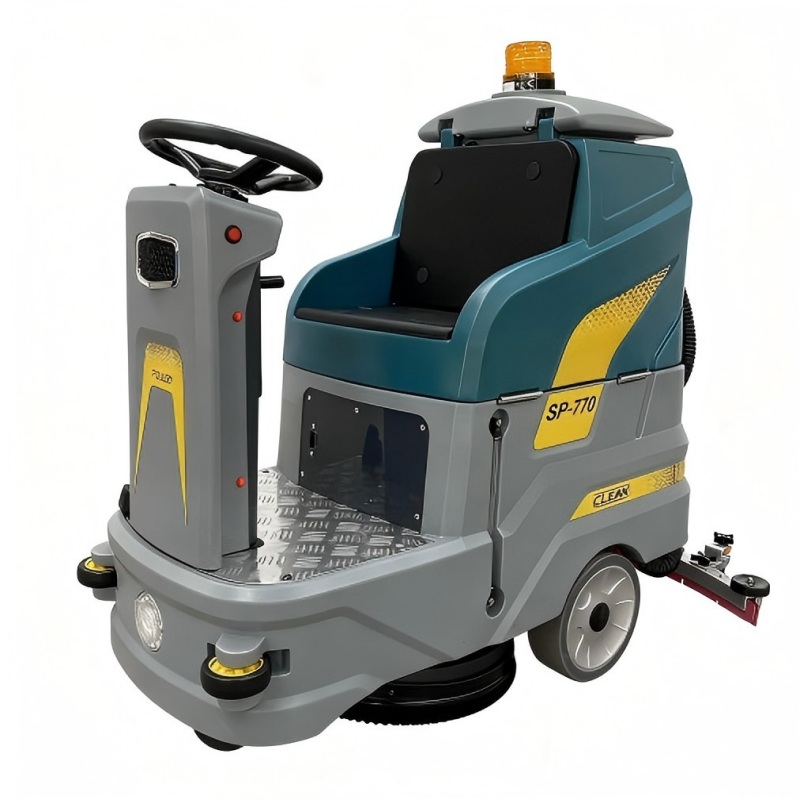 Single-Brush Ride-on Floor Scrubber-Uzen-SP770