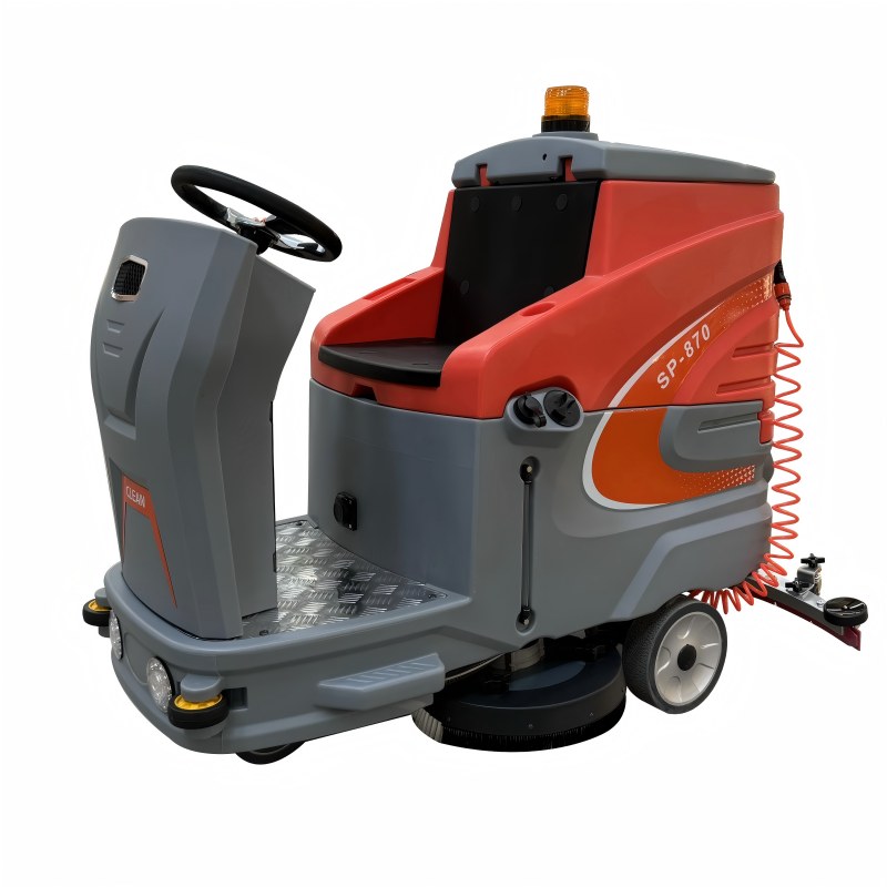 Uzen-SP870 Premium Dual-Brush Ride-on Floor Scrubber