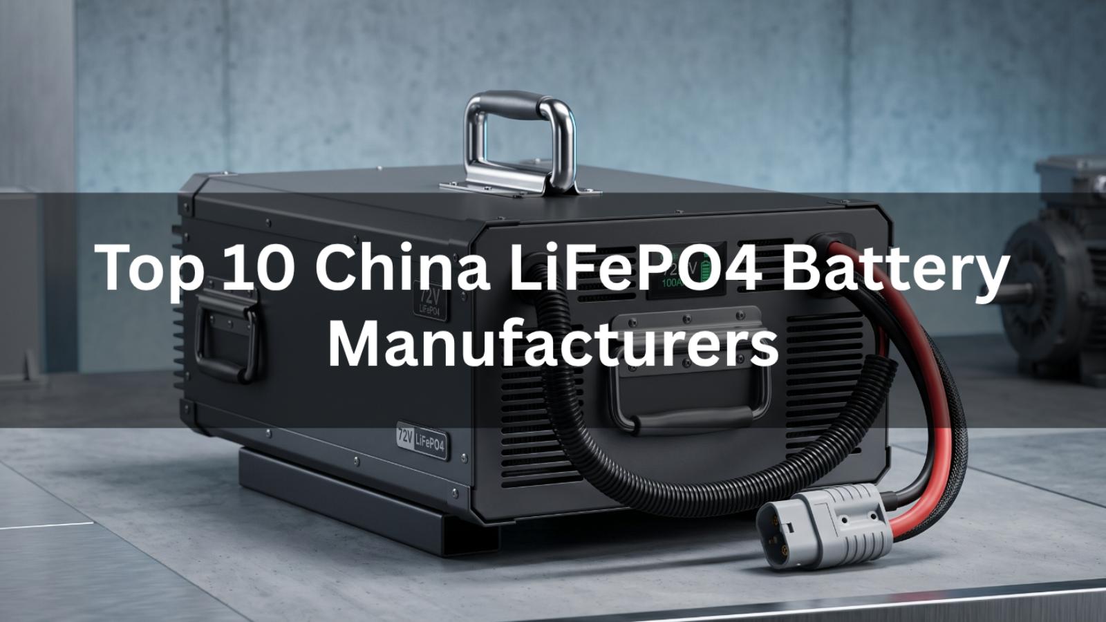  Top 10 China LiFePO4 Battery Manufacturers in 2026